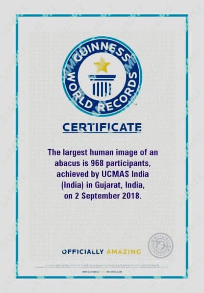 Guinness World Records certificate
